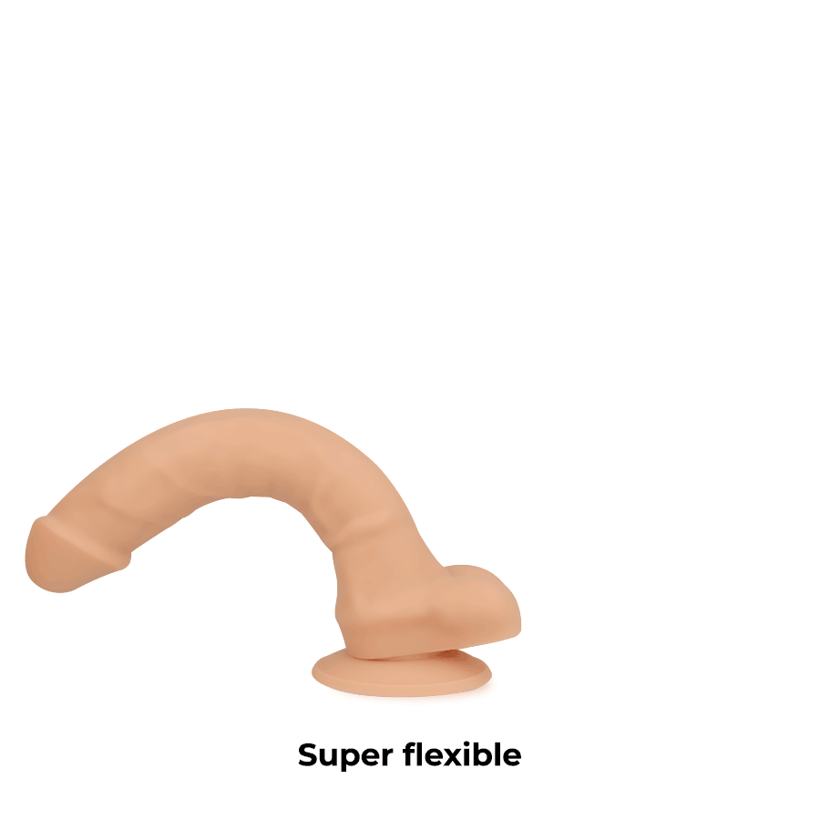 Dildo Cock Miller Cocksil articulable silicone 18 cm, weight 0.392 kg