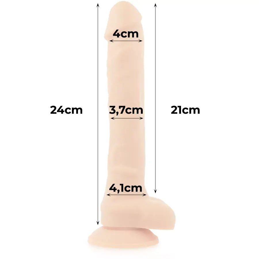 Dildo cock miller COCKSIL articulable silicone 24 cm Photo 7