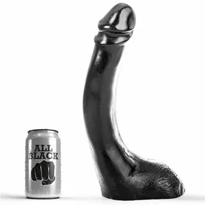 Dildo D81132 silicone all black 29 cm fisting