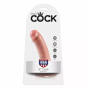 Dildo KING COCK 6 DILDO FLESH 15.2 CM PD5501-21