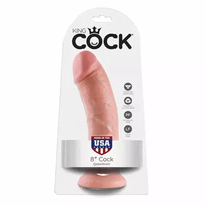Dildo KING COCK 8 Inch Flesh 20.3 cm PD5503-21