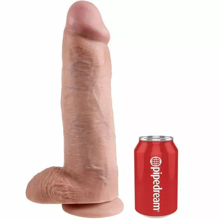 Дилдо KING COCK 12 DILDO FLESH WITH BALLS Photo 3