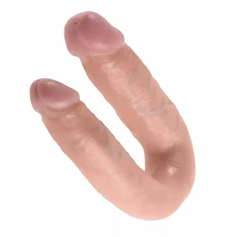 U-veida dildo King Cock Double Trouble, vidējs Photo 3