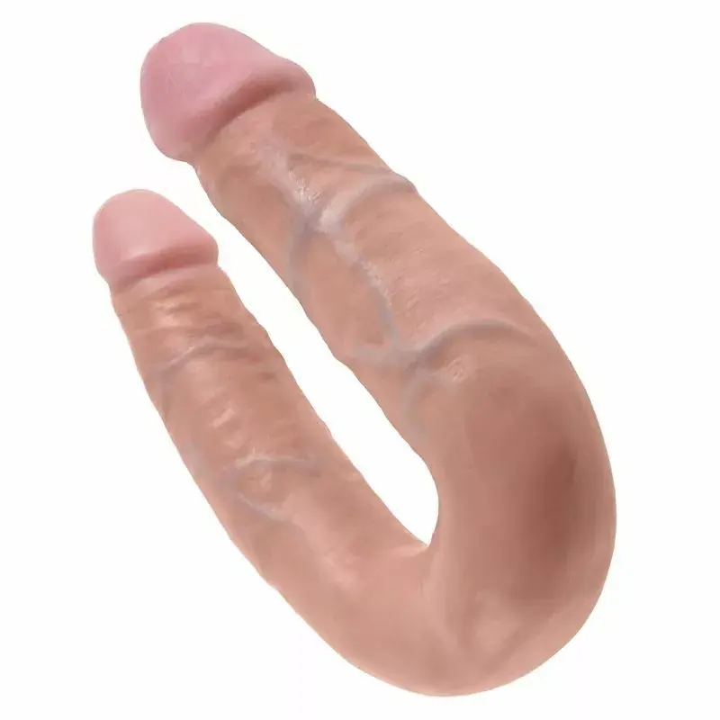 U-veida dildo King Cock Double Trouble, vidējs Photo 5