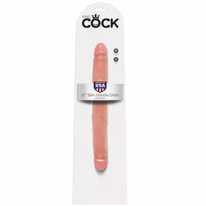 Double dildo king cock Slim 30 cm, PVC, phthalate-free, 0.295 kg
