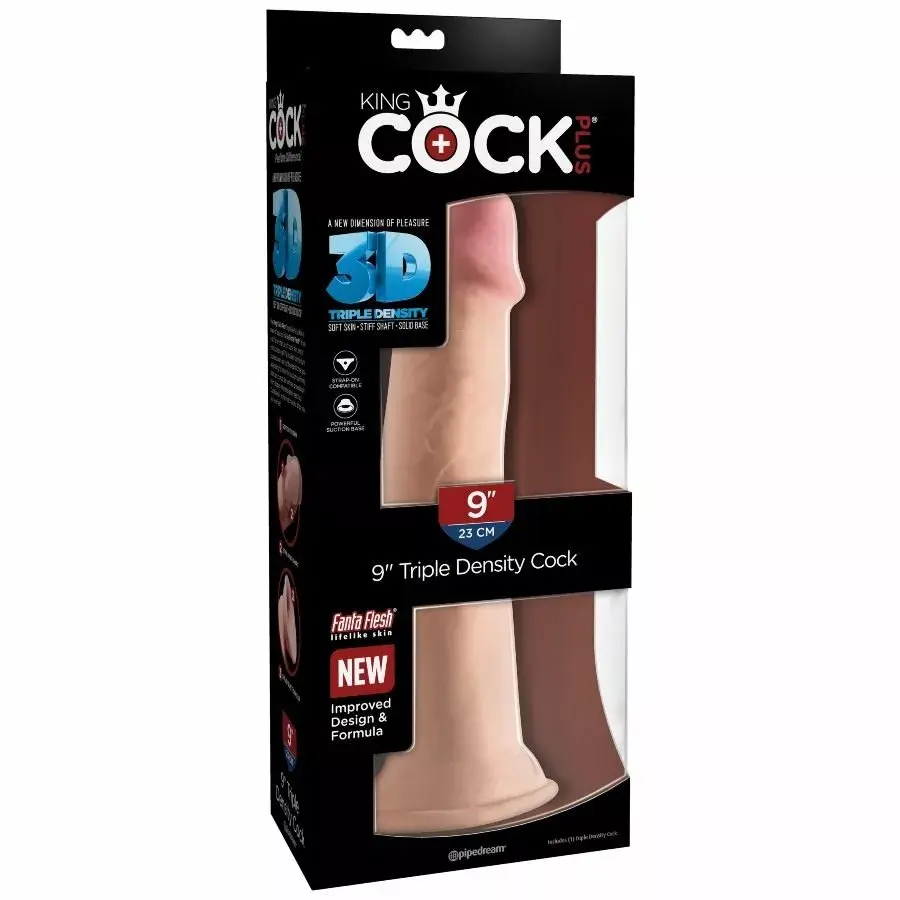 Dildo KING COCK TRIPLE DENSITY DILDO 23 CM Photo 6