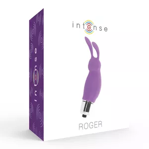 Rabbit vibrator INTENSE ROGER LILAC D-221068, waterproof, rechargeable, 0.06 kg