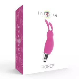 Vibrator INTENSE Rabbit Roger Rosa D-221069 — waterproof, rechargeable, weight 0.065 kg