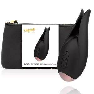 Clitoral stimulator COQUETTE D-225735 — Black Gold Flower, compact 0.142 kg