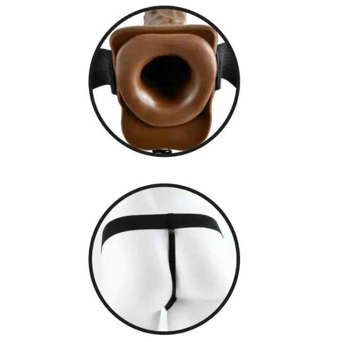 Pipedream Hollow Strap-On PVC melns Photo 8