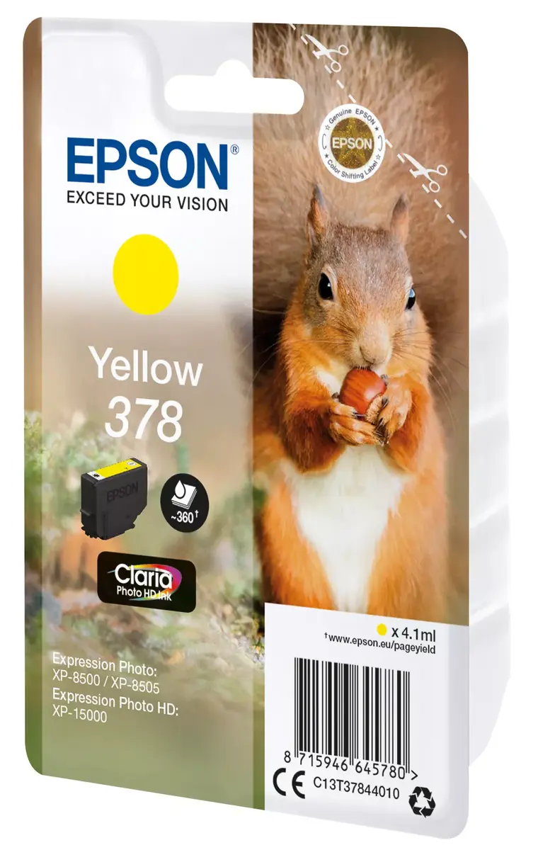 Kārtridžs Epson 378 Dzeltenais Photo 2