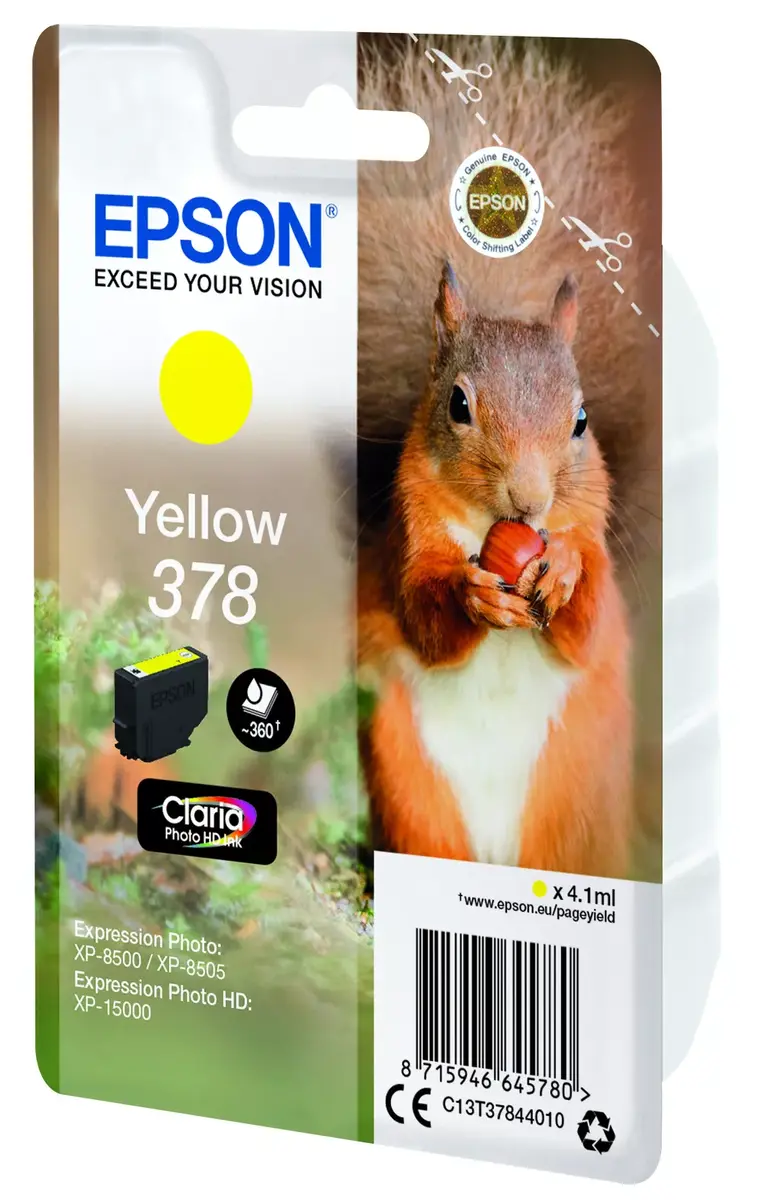 Kārtridžs Epson 378 Dzeltenais Photo 3
