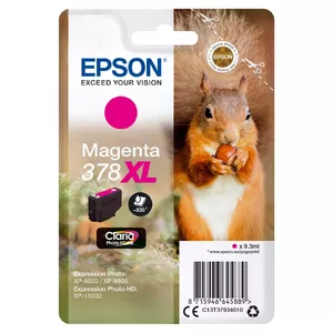 Картридж EPSON Singlepack Cyan 378XL Squirrel Clara Photo HD Ink