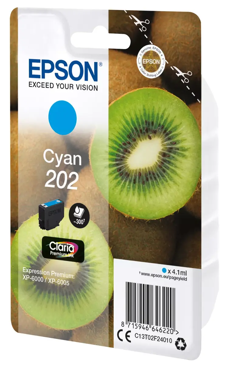 Kārtridžs EPSON ink bar Singlepack Kiwi Cyan 202 Photo 2
