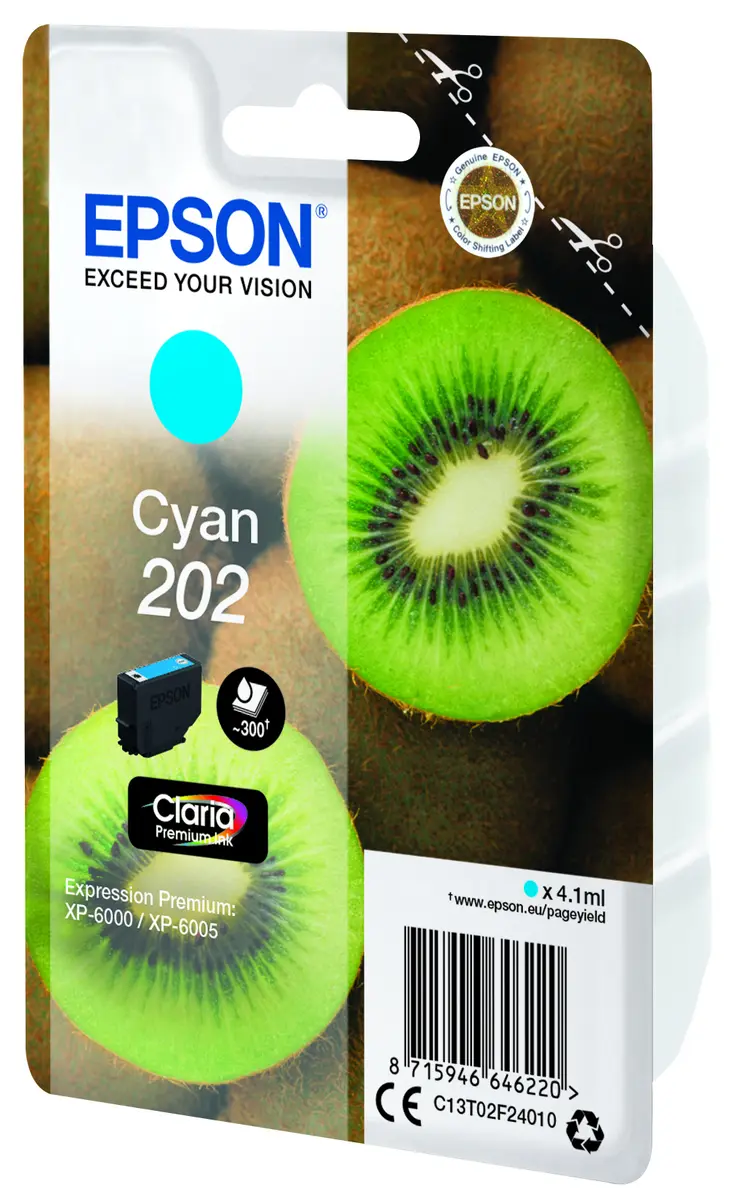 Epson Kiwi 202 Cyan Claria Premium