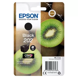 Картридж EPSON ink singlepack Kiwi Black 202 Claria Premium Ink 6.9 ml
