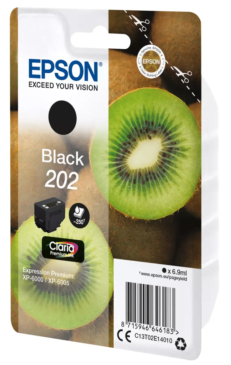 Картридж EPSON ink 202 Claria Premium Ink Black Photo 2