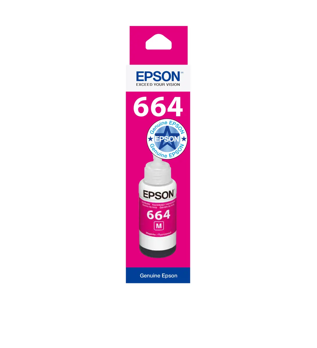 Epson 664 EcoTank Magenta tintes pudele C13T664340 Photo 2