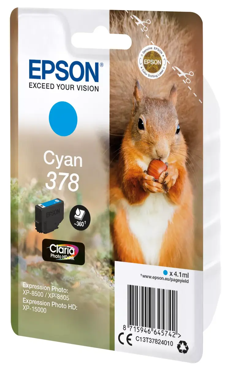 Cartridge Epson 378 Cyan Photo 2