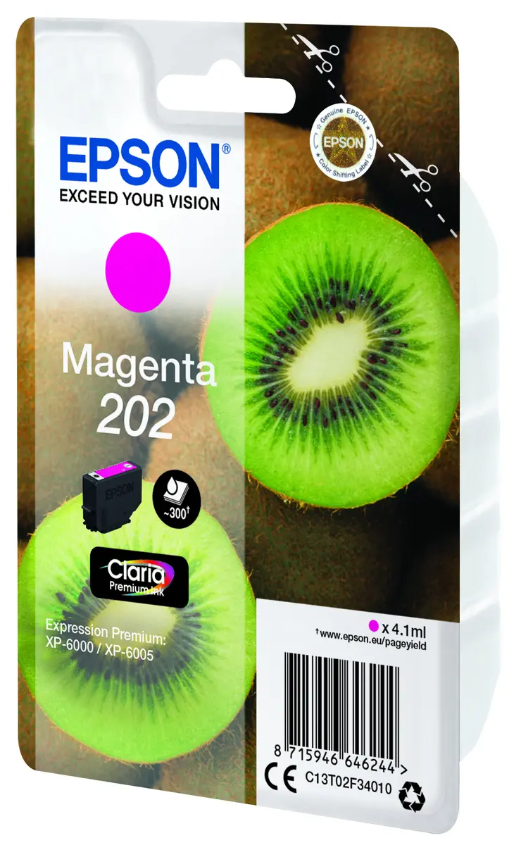 Epson Kiwi Singlepack Magenta 202 Claria
