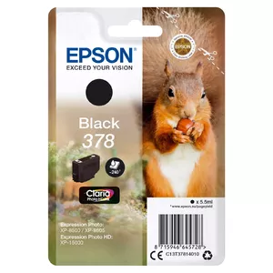 Cartridge Epson 378 Sort 240 pages Ink C13T37814010