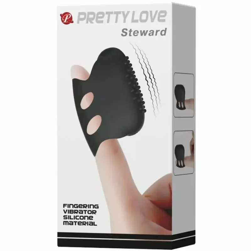Vibrējošs pirkstu uzgalis FLIRTATION Steward Black Photo 8