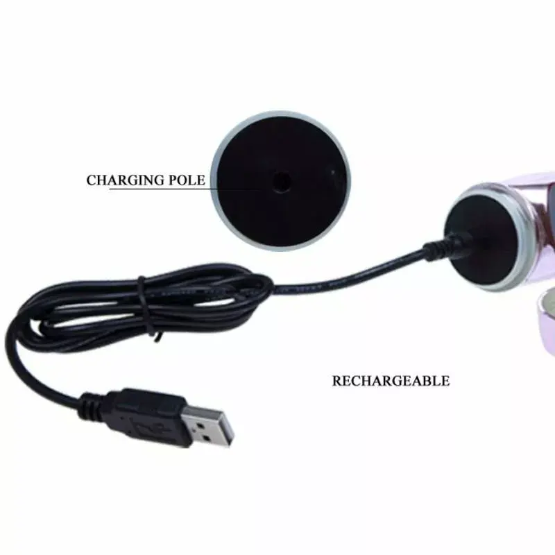 Вибратор BAILE Silicone Purple — перезаряжаемый силиконовый Photo 7