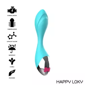 Вибратор HAPPY LOKY Силиконовый Розовый