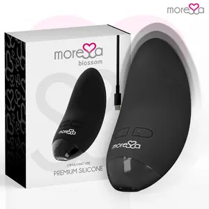 Вибратор MORESSA D-221126 Blossom Black, водонепроницаемый, перезаряжаемый, 0.19 кг