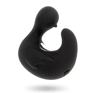 Vibrator black&silver DuckyMania Black — personal massager, weight 0.054 kg