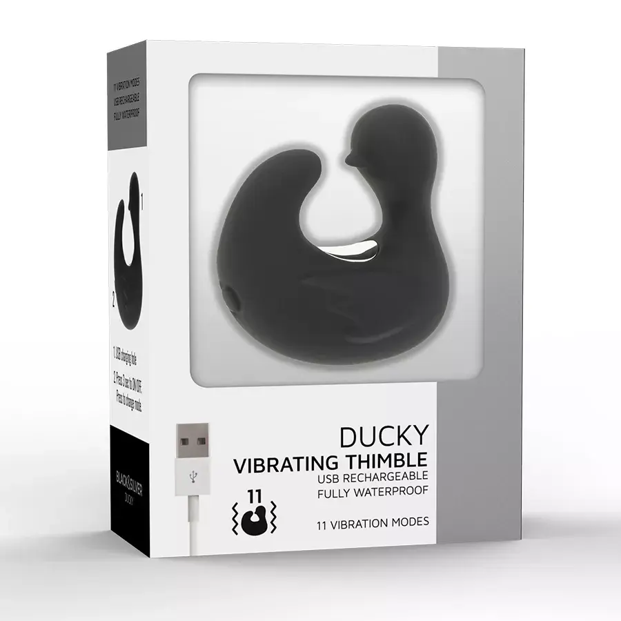 Вибратор black&silver DuckyMania Black Photo 2
