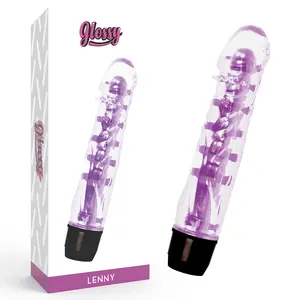 Vibrators GLOSSY Lenny — personīgais masieris, violetā, 0.165 kg