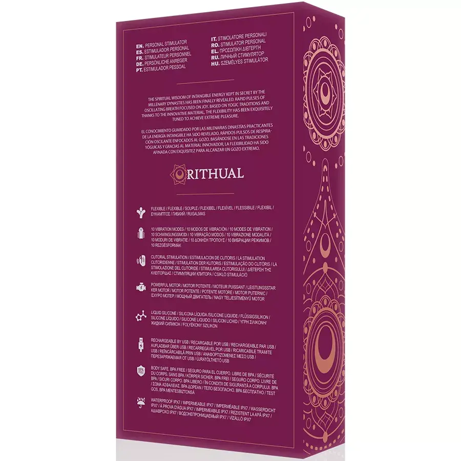Вибратор RITHUAL ANUSARA DUAL RECHARGEABLE ENGINE 2.0 Photo 4