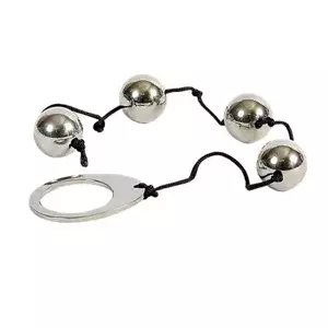 Anal Beads Metal Hard 20mm Silver