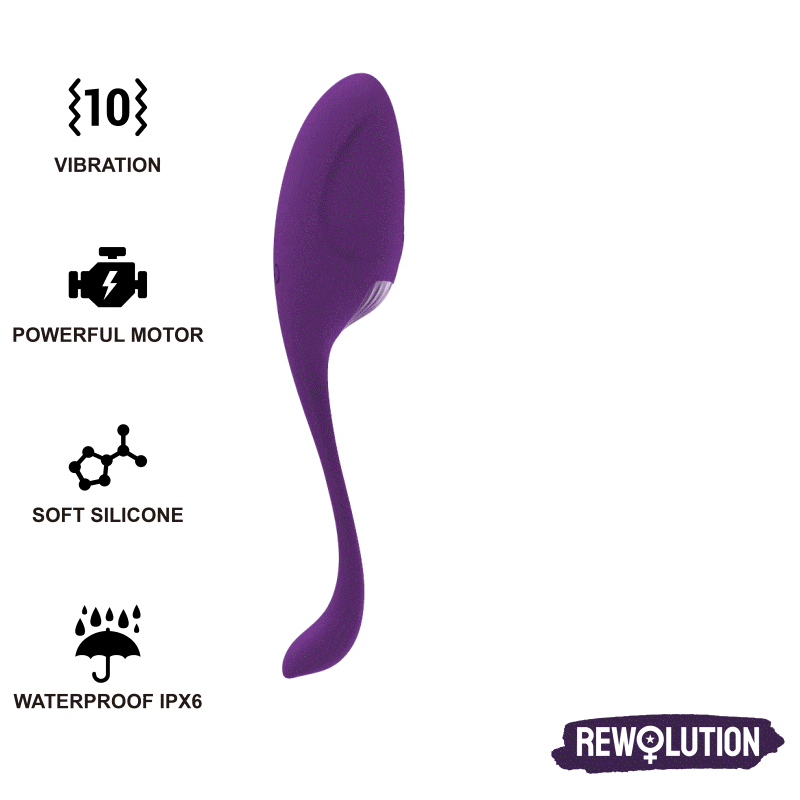 Vibrators REWOLUTION Silikons Melns
