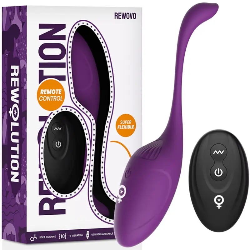 Vibrators REWOLUTION Silikons Melns, D-228567, 8435565924454