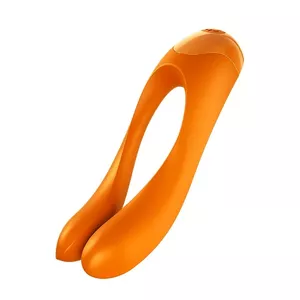 SATISFYER CANDY CANE FINGER VIBRATOR ORANGE