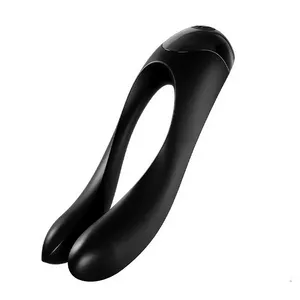 SATISFYER CANDY CANE FINGER VIBRATOR BLACK