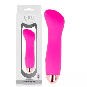 DOLCE VITA - UZLĀDĒJAMS VIBRATORS ONE ROZĀ 7 ĀTRUMI