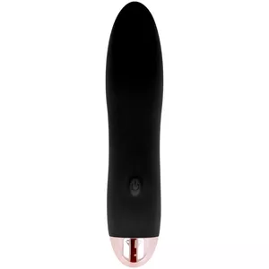 Вибратор dolce vita D-228456 — силиконовый, чёрный, перезаряжаемый, 7 скоростей, 0.14 кг