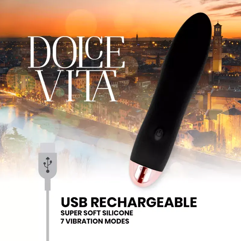 Вибратор dolce vita D-228456 — силиконовый, перезаряжаемый Photo 3