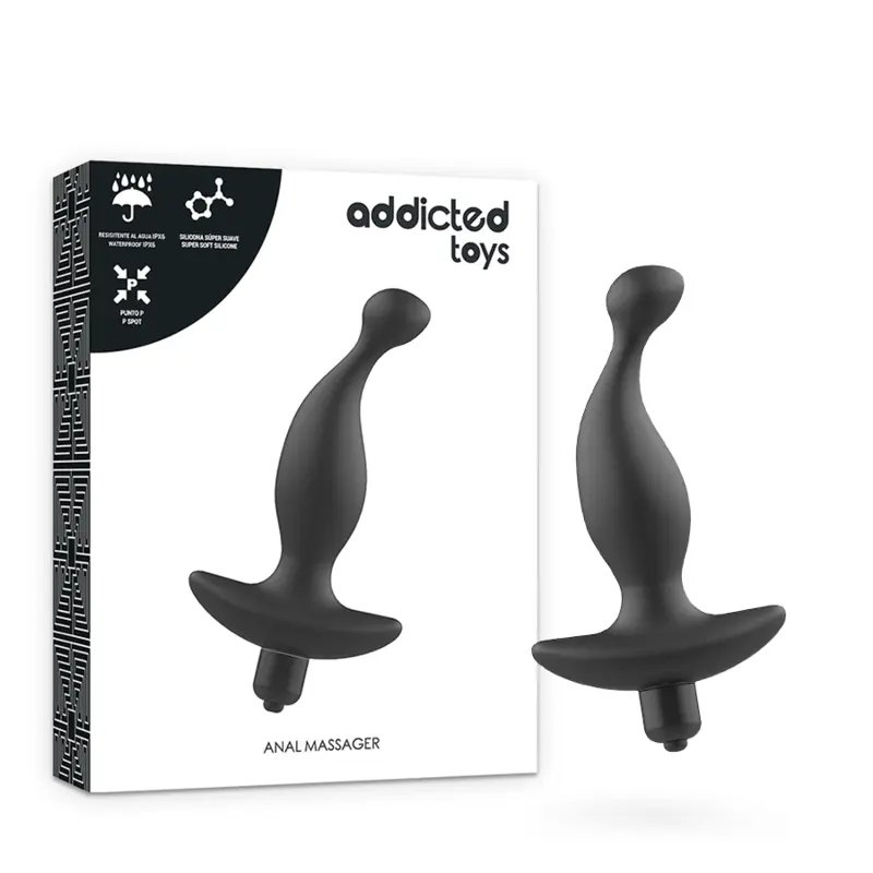Anālais korķis ADDICTED TOYS Silikons Melns