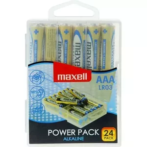 Одноразовая щелочная батарейка MAXELL AA 1,5 В — набор 24 шт. (коробка)