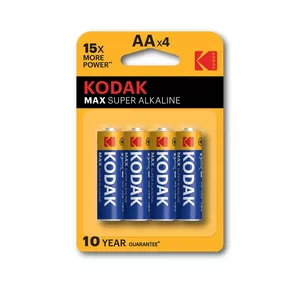 KODAK - MAX ALKALINE BATTERY AA LR6 BLISTER * 4