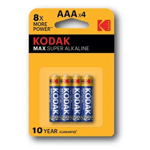 KODAK - MAX SUPER ALKALINE BATTERY AAA LR03 BLISTER * 4