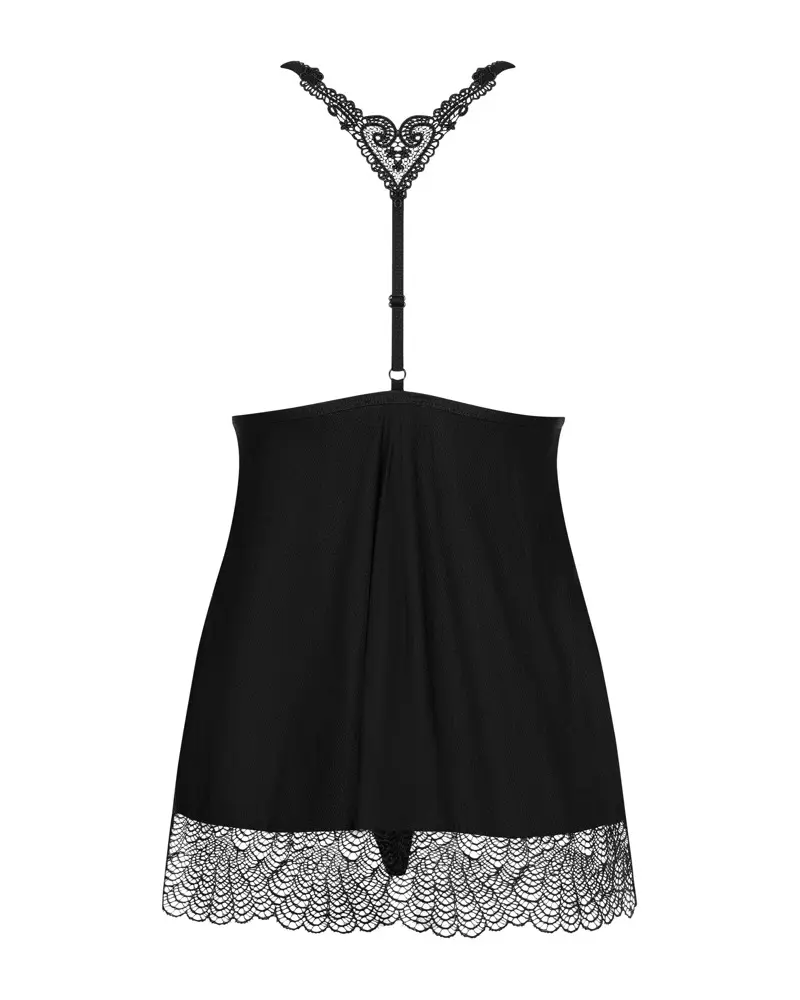 Babydoll Neglīže Obsessive D-222636 S/M melns Photo 4