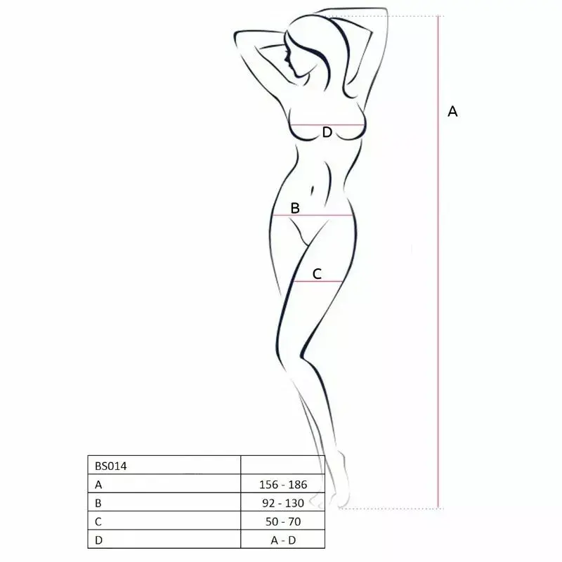 Бодистокинг PASSION BS014 One Size белый Photo 2