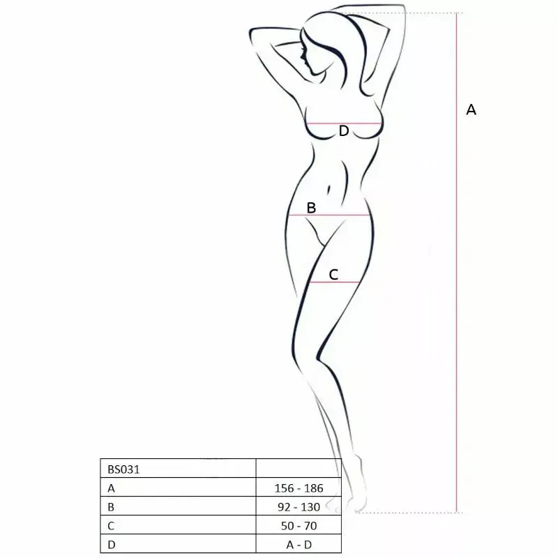 Bodystocking Passion One Size BS031 Photo 2