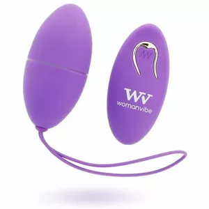 Виброяйцо WOMANVIBE ALSAN с пультом, силикон, компактное, вес 0.125 кг, фиолетовое