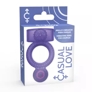 CASUAL LOVE-  CASUAL RING VIBRATING DOUBLE PLEASURE PURPLE